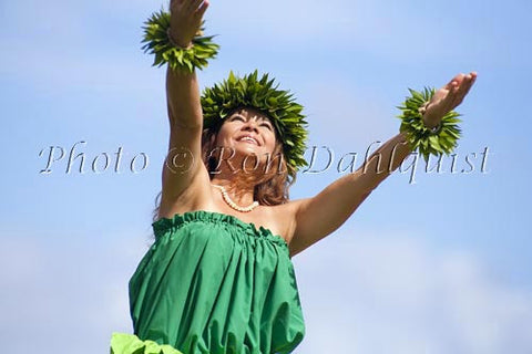 Hula Kahiko dancer, Maui, Hawaii MR Photo Stock Photo - Hawaiipictures.com