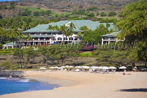 Hulopoe Beach, Manele Bay, and Four Seasons Resort, Lanai, Hawaii Picture - Hawaiipictures.com