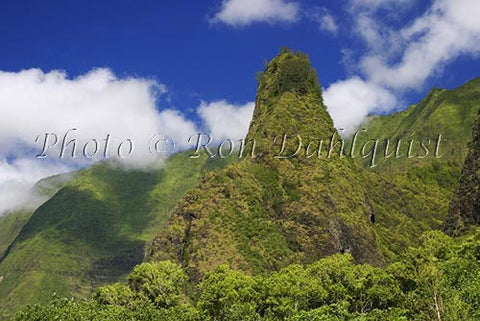 Iao Needle at Iao Valley State Park, Maui, Hawaii Picture Photo Stock Photo - Hawaiipictures.com