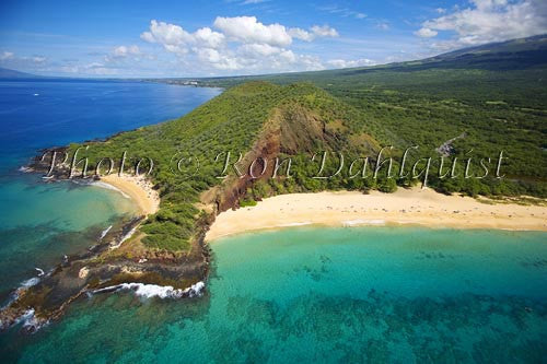 Little Beach and Big Beach, (Oneloa Beach) Makena, Maui Picture - Hawaiipictures.com