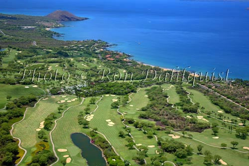 Aerial of Wailea golf courses, Maui, Hawaii - Hawaiipictures.com