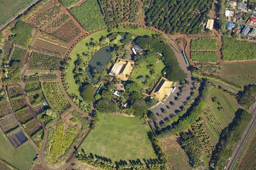 Aerial of Maui Tropical Plantation, Maui, Hawaii - Hawaiipictures.com