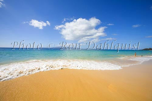 Beautiful Oneloa Beach, also known as Big Beach, Makena, Maui, Hawaii - Hawaiipictures.com