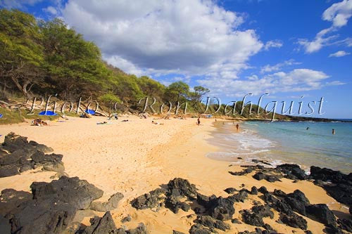 Little Beach, over the rocks from Big Beach, Makena, Maui, Hawaii - Hawaiipictures.com