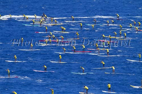 Olukai Maliko to Kanaha Stand-up paddle race, Maui, Hawaii - Hawaiipictures.com