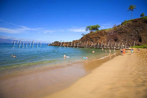 Kaanapali beach and Black Rock, Maui, Hawaii Stock Photo - Hawaiipictures.com