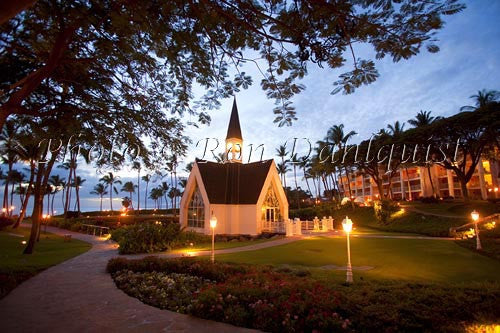 Grand Wailea Resorts Wedding Chapel by the Sea. Wailea, Maui, Hawaii - Hawaiipictures.com
