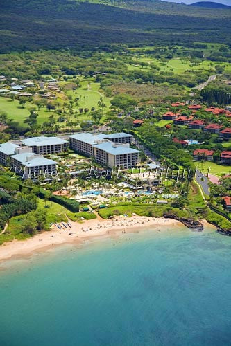 Aerials of Four Seasons Resort on Wailea Beach, Maui, Hawaii Picture - Hawaiipictures.com