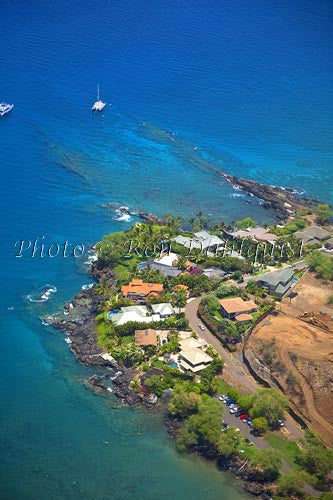 Aerial of area known as Turtle Town near Makena Landing, Maui, Hawaii - Hawaiipictures.com