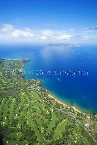 Aerial of Wailea Golf Courses, Wailea, Maui, Hawaii - Hawaiipictures.com