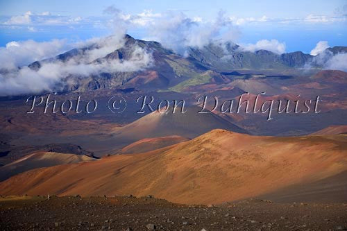 View of Haleakala Crater, Maui, Hawaii Stock Photo - Hawaiipictures.com