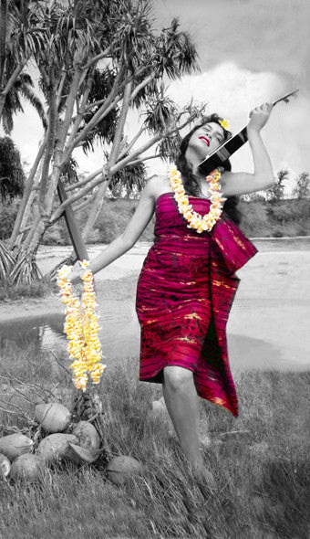 Picture Of 1950's Hula - Pin-Up Girl - Hawaiipictures.com