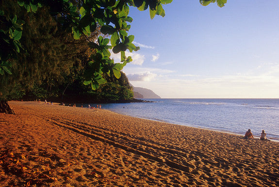 Late Afternoon On Ke'e Beach - Hawaiipictures.com