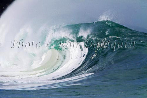 Close-up of wave breaking on the north shore of Oahu, Hawaii Picture Stock Photo Print - Hawaiipictures.com